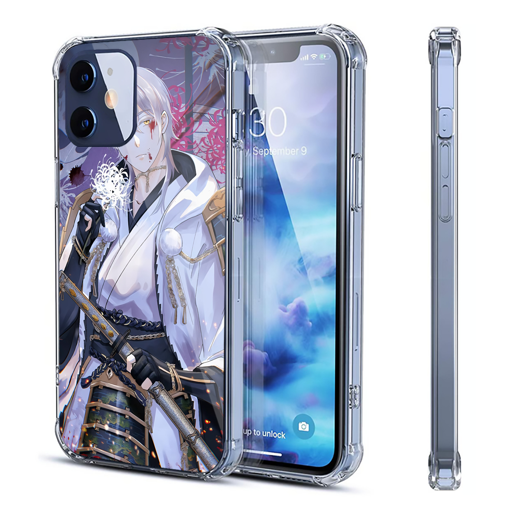 （画像用） 刀剣乱舞 Touken Ranbu 【iPhone 12シリーズ対応】透明スマホケース（クリアソフトケース）